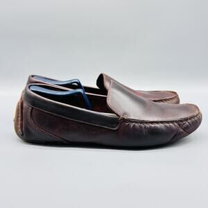 Sperry Shoes Mens 12 Brown Leather Loafers Slip On Casual Driving Comfort
